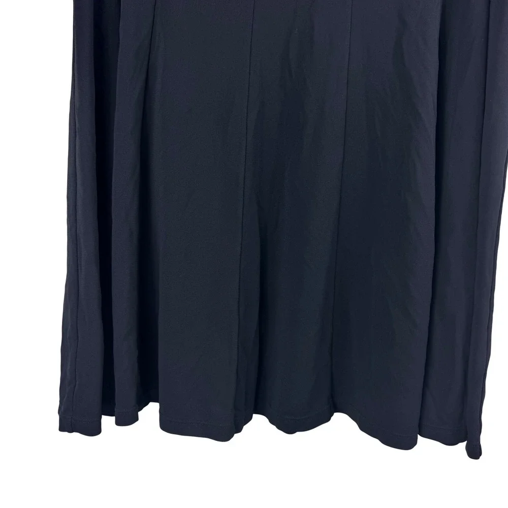 Lauren Ralph Lauren Black Rayon A-Line Skirt XL Old Money Preppy Office